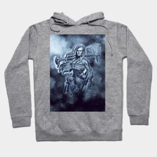 VIKING Shieldmaiden Fierce Female Warrior Fantasy  art Hoodie